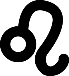 Leo Sign Contour Svg Vector, Free Vectors File